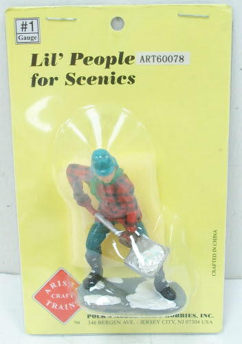 Aristo-Craft ART-ART-60078 G Lil' People Man Shoveling Snow Figure