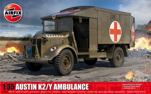 Airfix Products A1375 1:35 Austin K2/Y Ambulance Plastic Model Kit