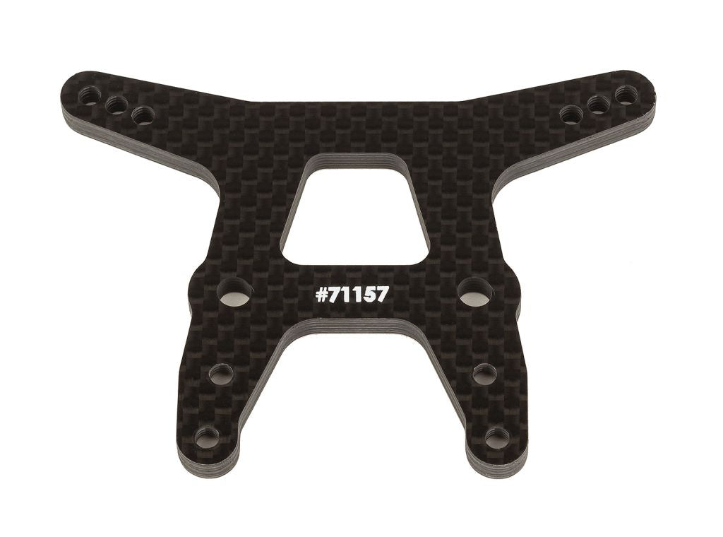 Team Associated 71157 RC10T6.4 Carbon Front Shock Tower (Gullwing Arm)