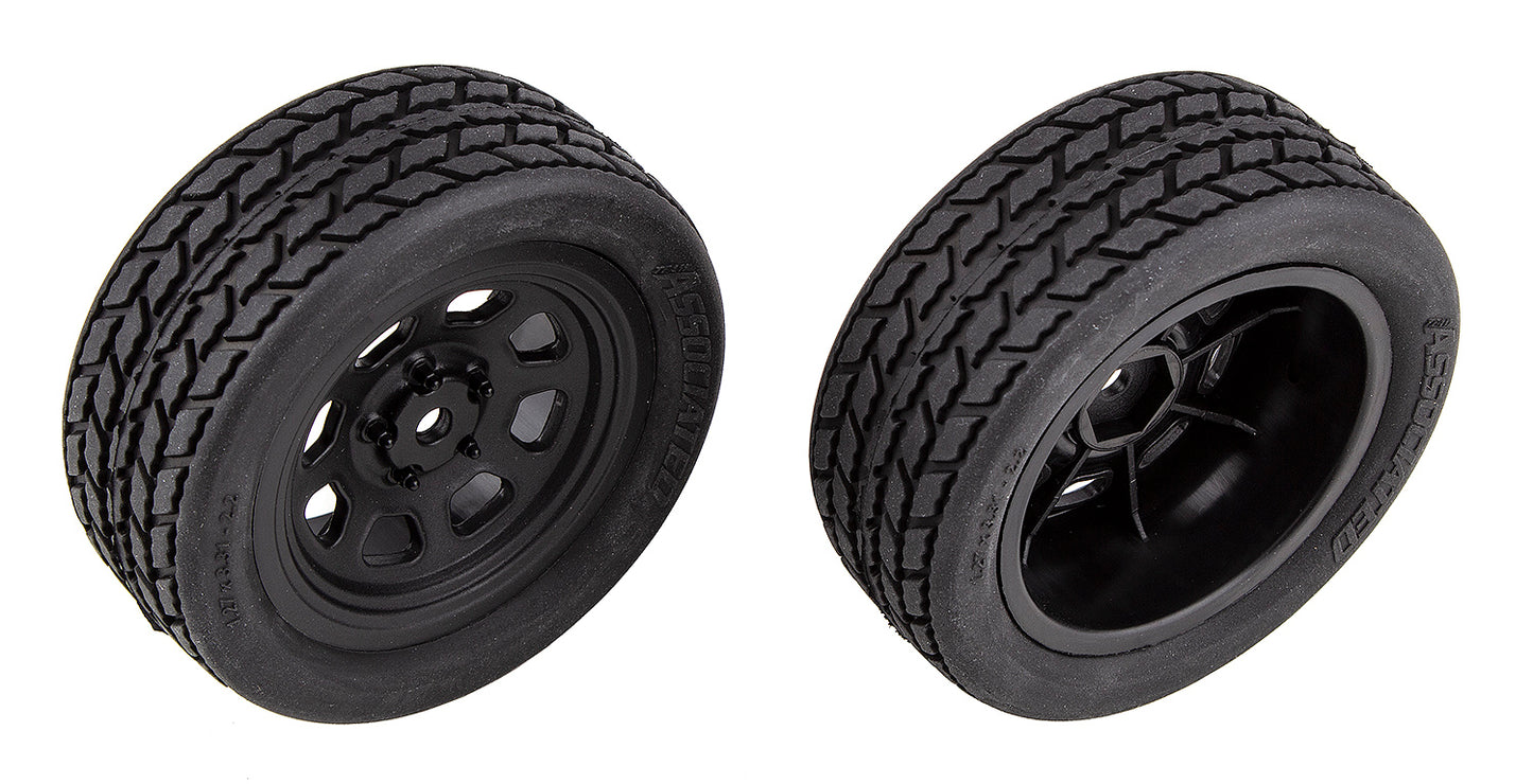Team Associated 71194 SR10 Pre-Mounted Street Stock Tires (Pack of 2)