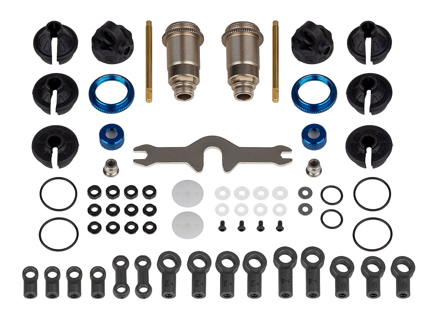 Team Associated 91994 13mm Big Bore Front Shock Kit (Set of 2)