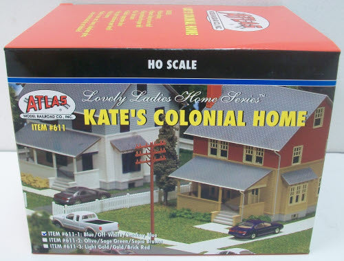 Atlas 611 HO Lovely Ladies Home Series Kate's Colonial Home Assembled