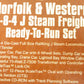 MTH 30-4058-1 Norfolk & Western 4-8-4 J O Gauge Steam Train Set with PS 2.0 MT/Box