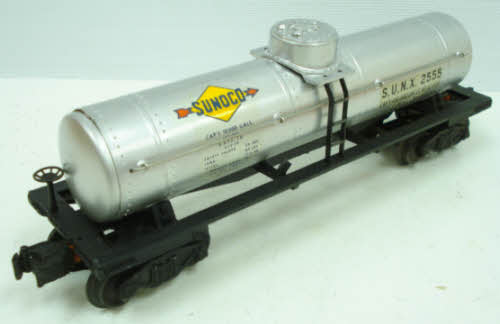 Lionel 2555 Vintage O Sunoco Single Dome Tank Car