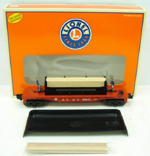 Lionel 6-36815 O Santa Fe Moe & Joe Operating Flatcar