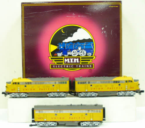 MTH 20-2553-1 Union Pacific F-7 ABA Diesel Engine Set w/PS 2.0 #1467/1471/1466B LN/Box