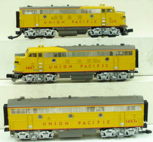 MTH 20-2553-1 Union Pacific F-7 ABA Diesel Engine Set w/PS 2.0 #1467/1471/1466B LN/Box