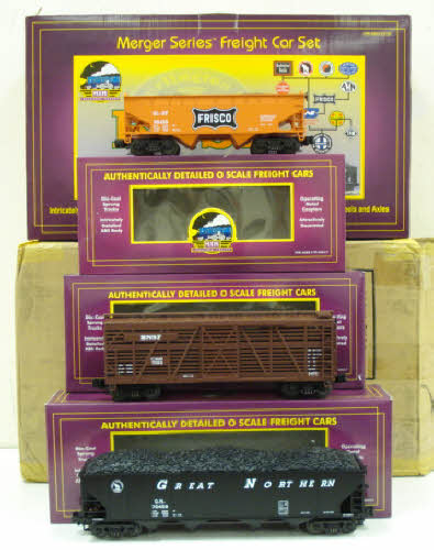 MTH 20-90021 O Burlington Northern Santa Fe Merger Series Freight Set (Set of 3) LN/Box