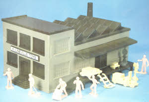 K-Line K4011 O Scale Factory w/Figures and Accessory Building Kit
