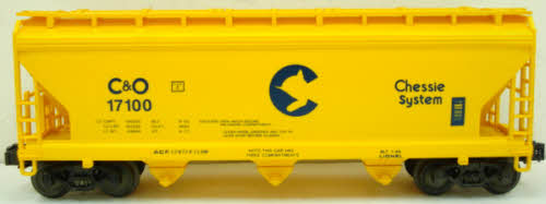 Lionel 6-17100 O Gauge Chessie 3-Bay ACF Hopper LN/Box