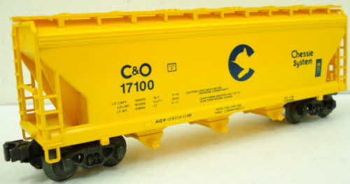 Lionel 6-17100 O Gauge Chessie 3-Bay ACF Hopper LN/Box