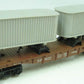 Lionel 6-9122 O Gauge Northern Pacific Flatcar w/Vans EX/Box