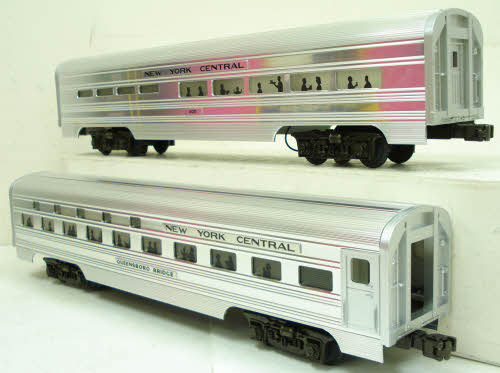 MTH 20-6113 O NYC 60' Sleeper/Diner Aluminum Passenger Car Set (Set of 2) LN/Box