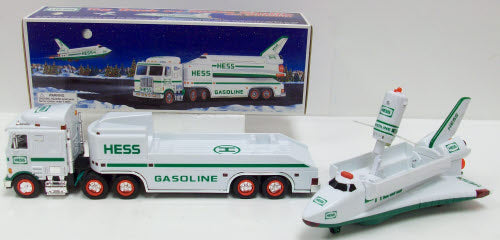 Hess 1999 Die Cast Toy Truck & Space Shuttle w/Satellite