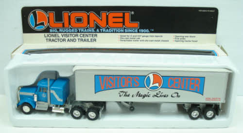 Lionel 6-12860 O / O27 Gauge Visitor L Center Tractor W/ Trailer Die Cast LN/Box