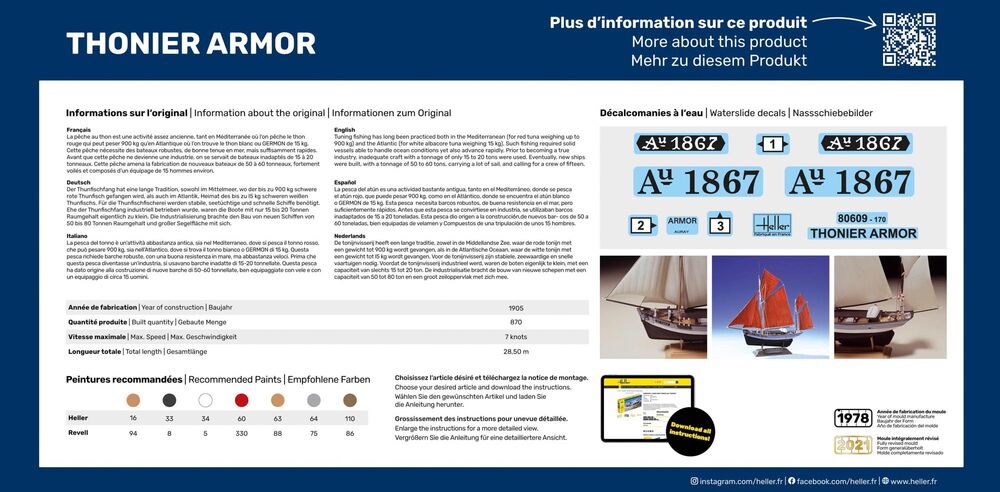Heller 56609 1:125 Thonier Armor Starter Kit