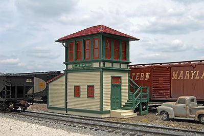 Bachmann 35113 HO Scene Scapes Assembled Falls Junction Switch Tower LN/Box