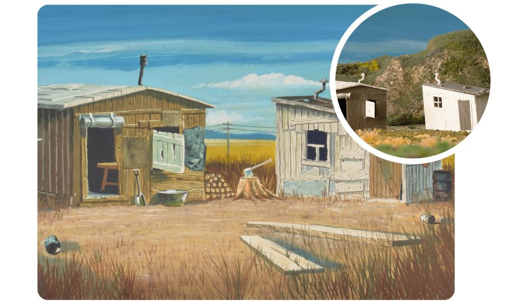 Bachmann 45631 O 75th Anniversary Plasticville Hobo Shacks Kit