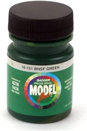 Modelflex Railroad Colors 16-105 Medium Green Acrylic Hobby Paint - 1 oz. Bottle
