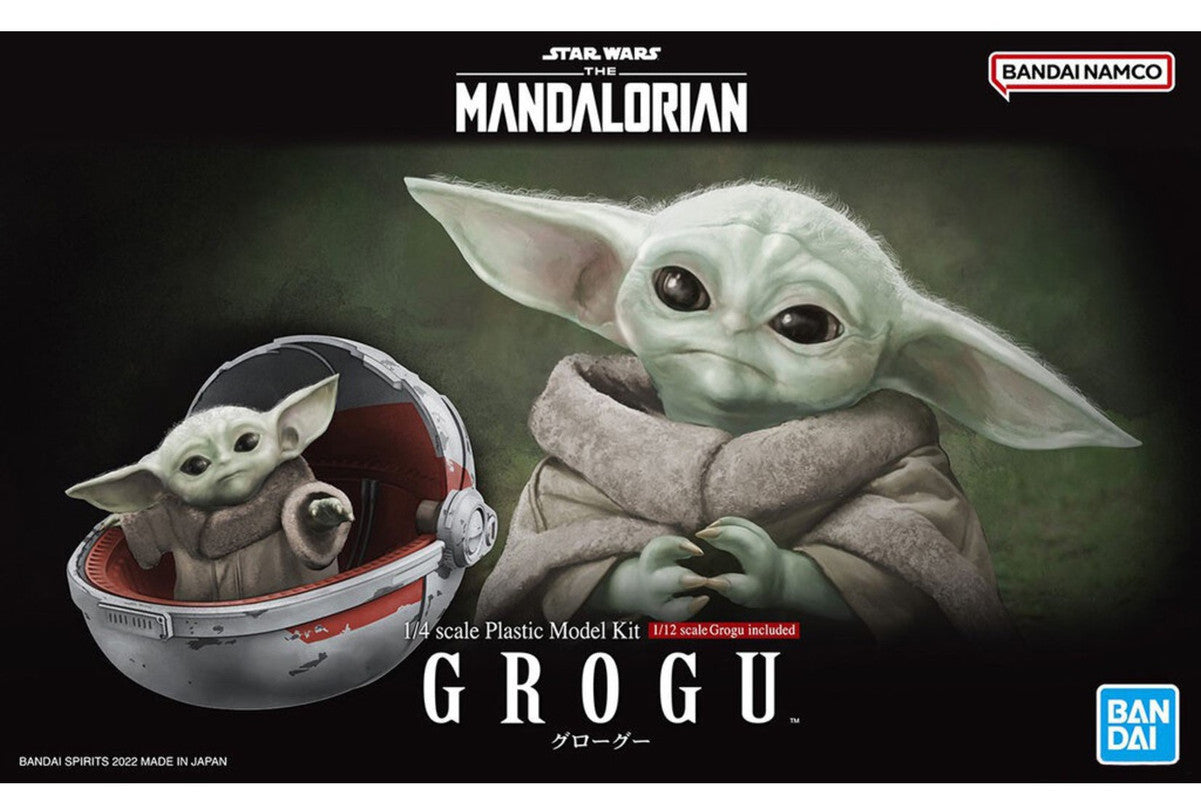 Bandai 2607744 1:4 Star Wars The Mandalorian Grogu Plastic Model Kit