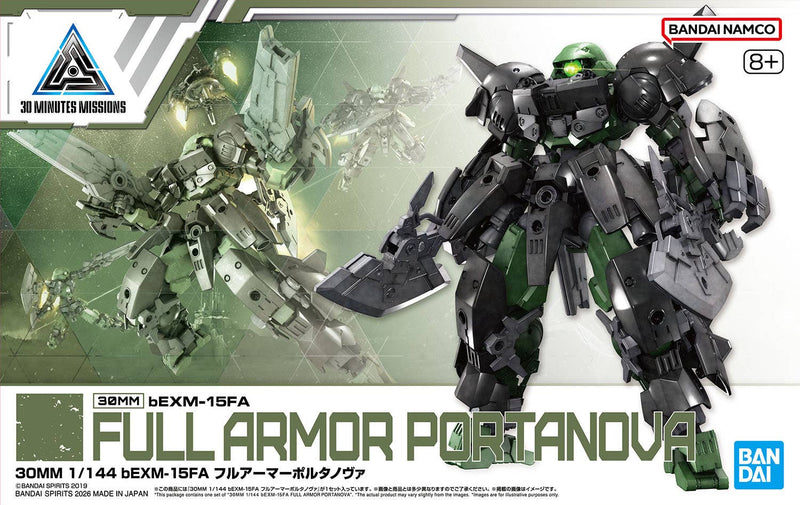 Bandai 2796933 1:144 30MM bEXM-15FA Full Armor Portanova Plastic Model Kit