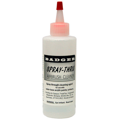Modelflex Railroad Colors STC004 Spray-Thru Airbrush Cleaner - 4 Oz Bottle