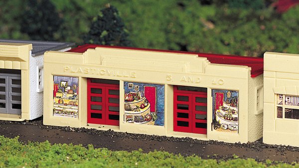 Bachmann 45101 HO Cream & Red 5 & 10 Store Building Kit