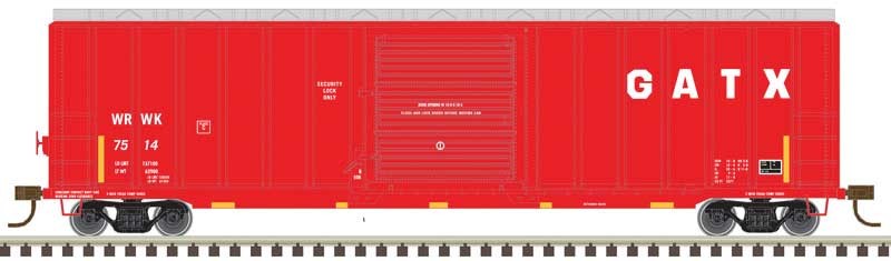 Atlas 20005647 HO Scale GATX Leasing WRWK 50' Berwick Boxcar #7514