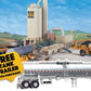 Walthers 933-B3085 HO Black Gold Asphalt Hot Mix Plant Kit with Tank Trailer