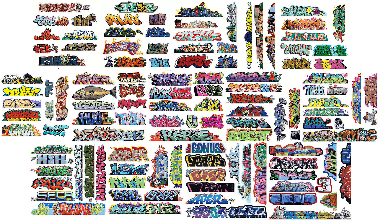 Blair Line 22442263 HO Graffiti Mega Decals Set (Set of 14)