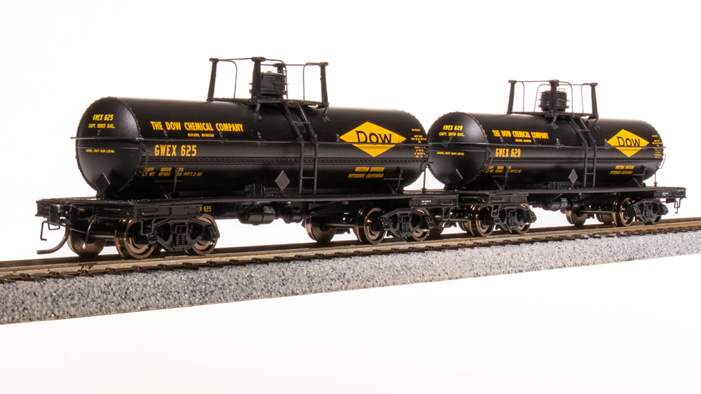 Broadway Limited 7673 HO Dow Chemical 6000 Gallon Tank Car (Pack of 2)