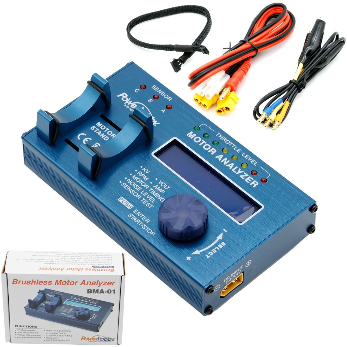 Power Hobby PHBMA01 Brushless Motor Analyzer RPM KV Voltage Checker