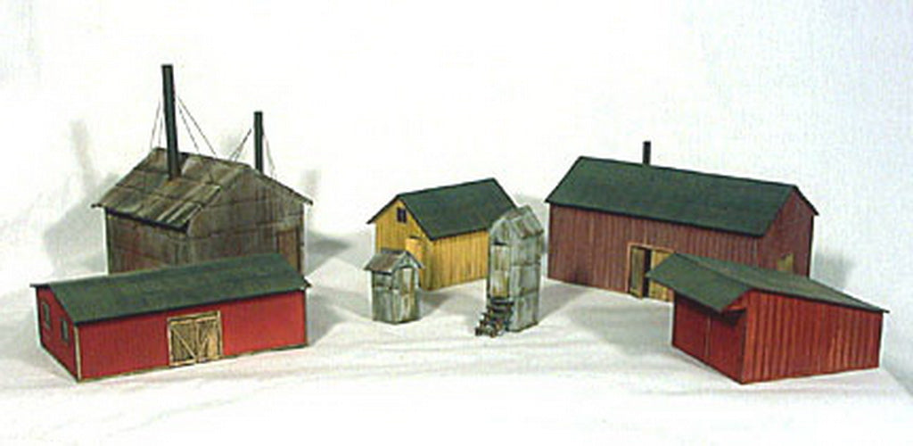 Banta Model Works bmw-122 HO Scale Ridgway Yard Building Kit (Set of 7)