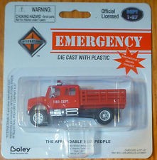 Boley 4023-11 1:87 International 2-Axle Crew Cab Stake Bed Fire Dept Fire Truck