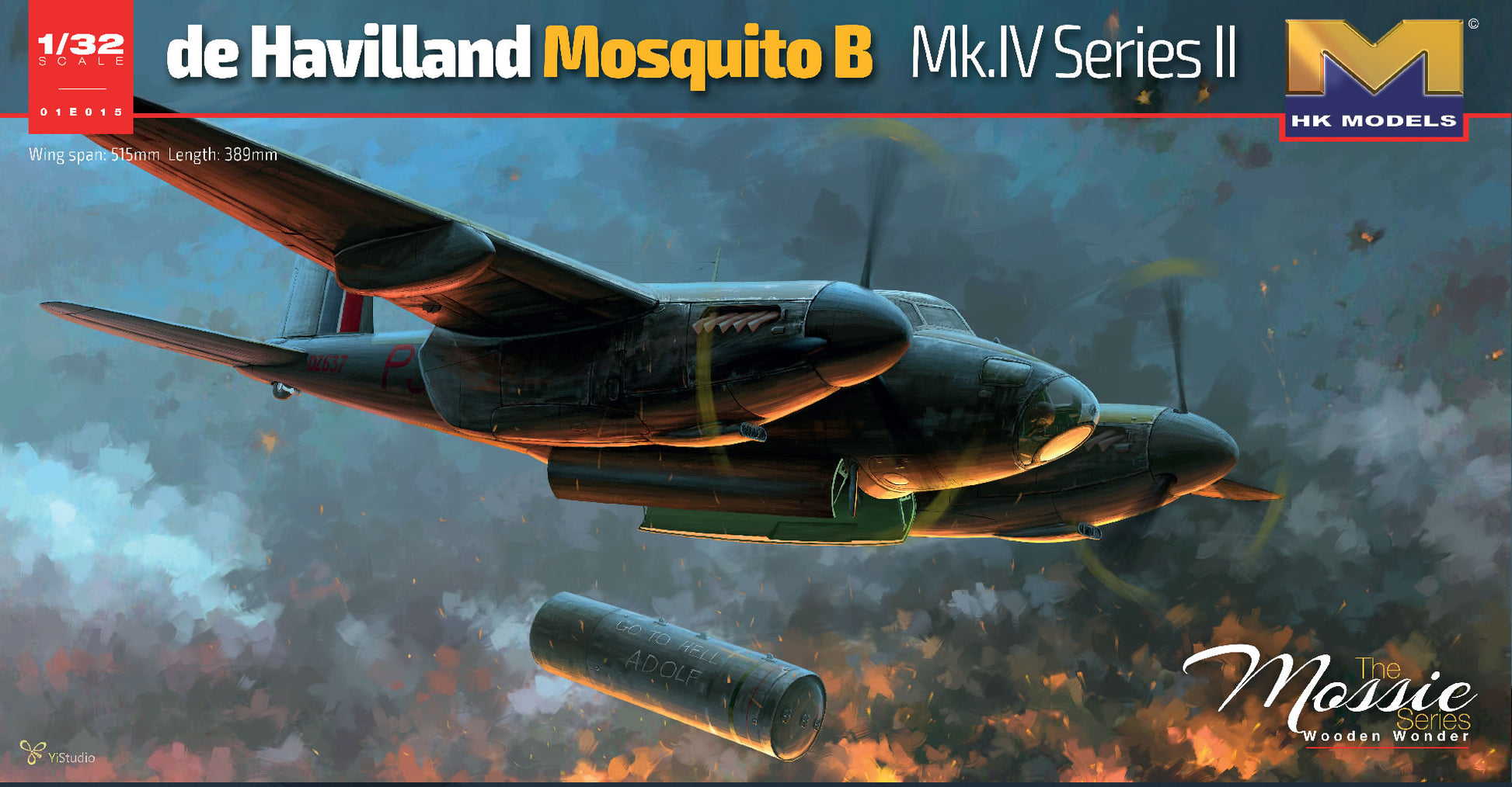HK Models 01E15 1:32 de Havilland Mosquito B Mk. IV Military Aircraft Plane Kit