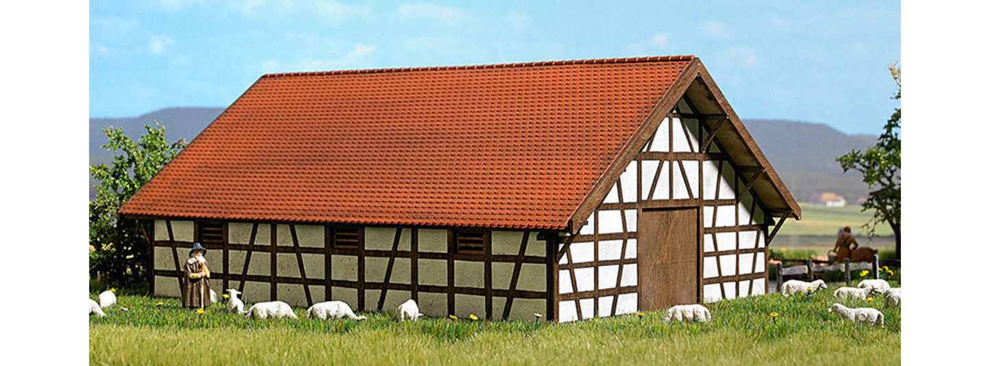 Busch 1519 HO Sheep Shelter Building Kit