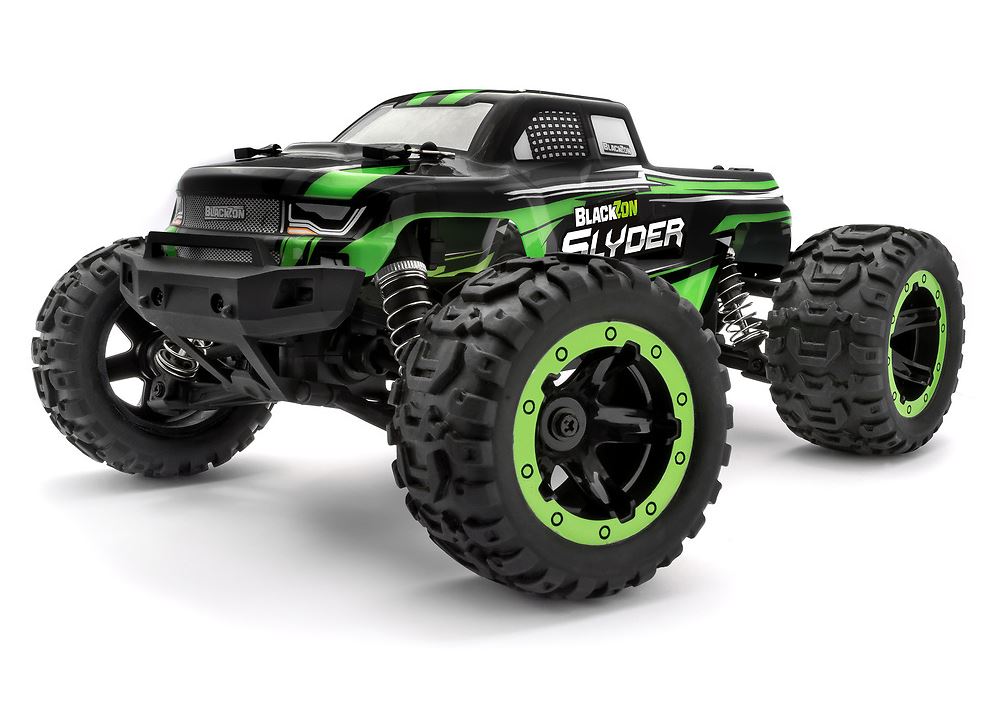 BlackZon 540100 1:16 Green Slyder Electric 4WD RTR Monster Truck