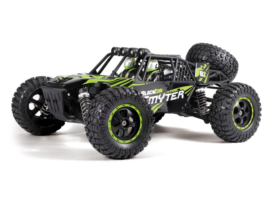 BlackZon 540114 1:12 Green Smyter DB 4WD RTR Electric Desert Buggy