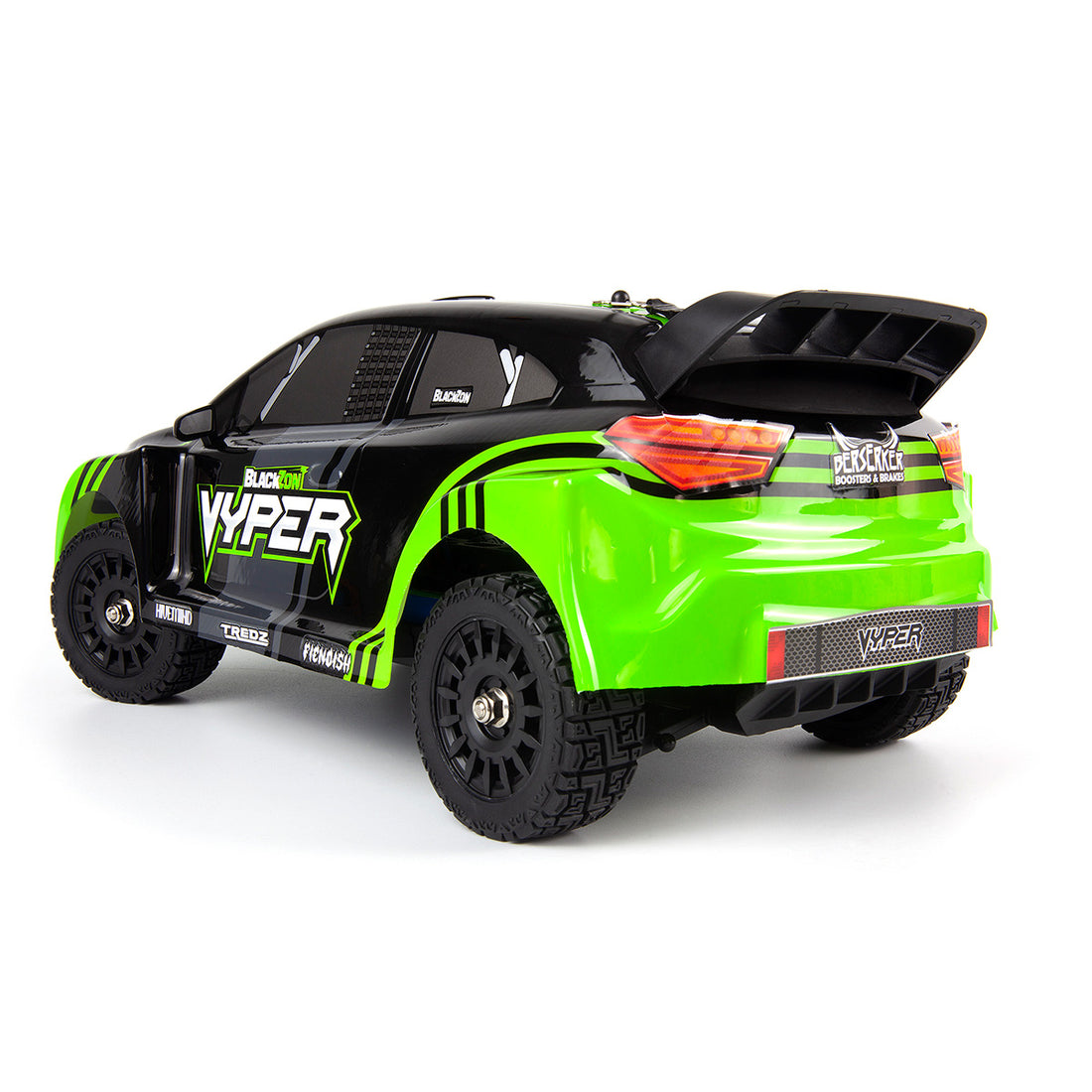 BlackZon 540281 1:16 Green Vyper RX 4WD Rally Car