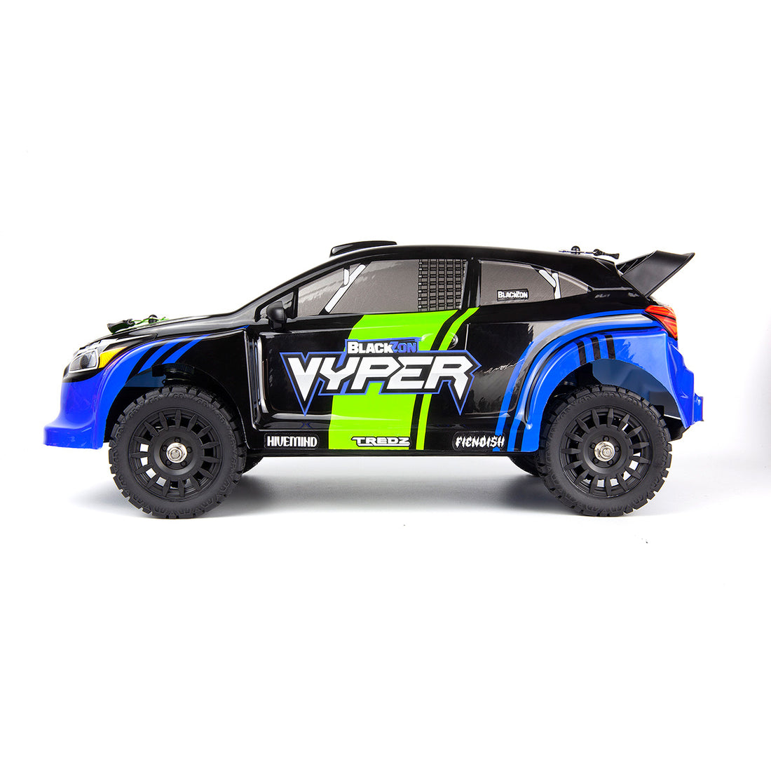 BlackZon 540282 1:16 Blue/Green Vyper RX 4WD Rally Car