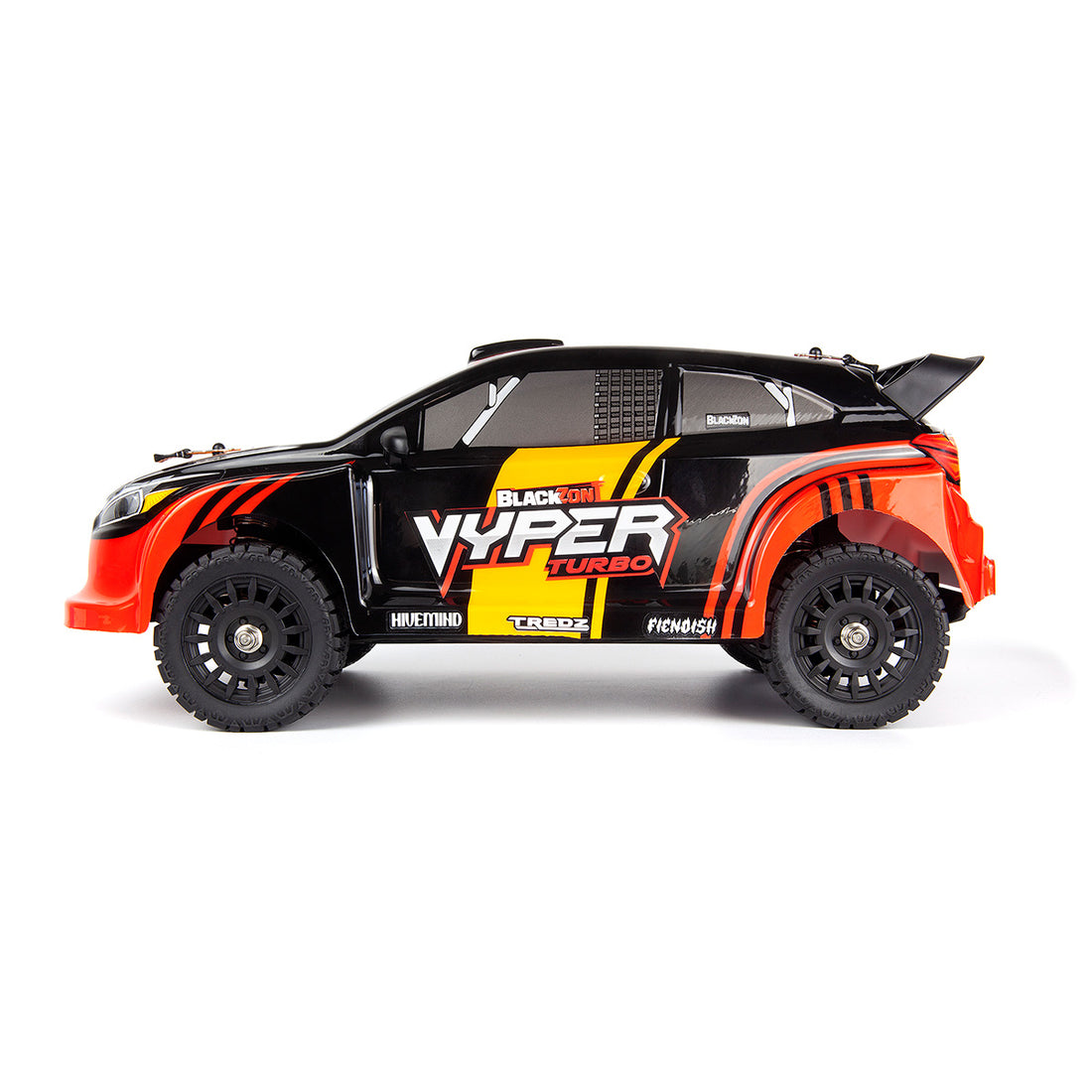 BlackZon 540283 1:16  Red/Orange Vyper RX Turbo 4WD Rally Car