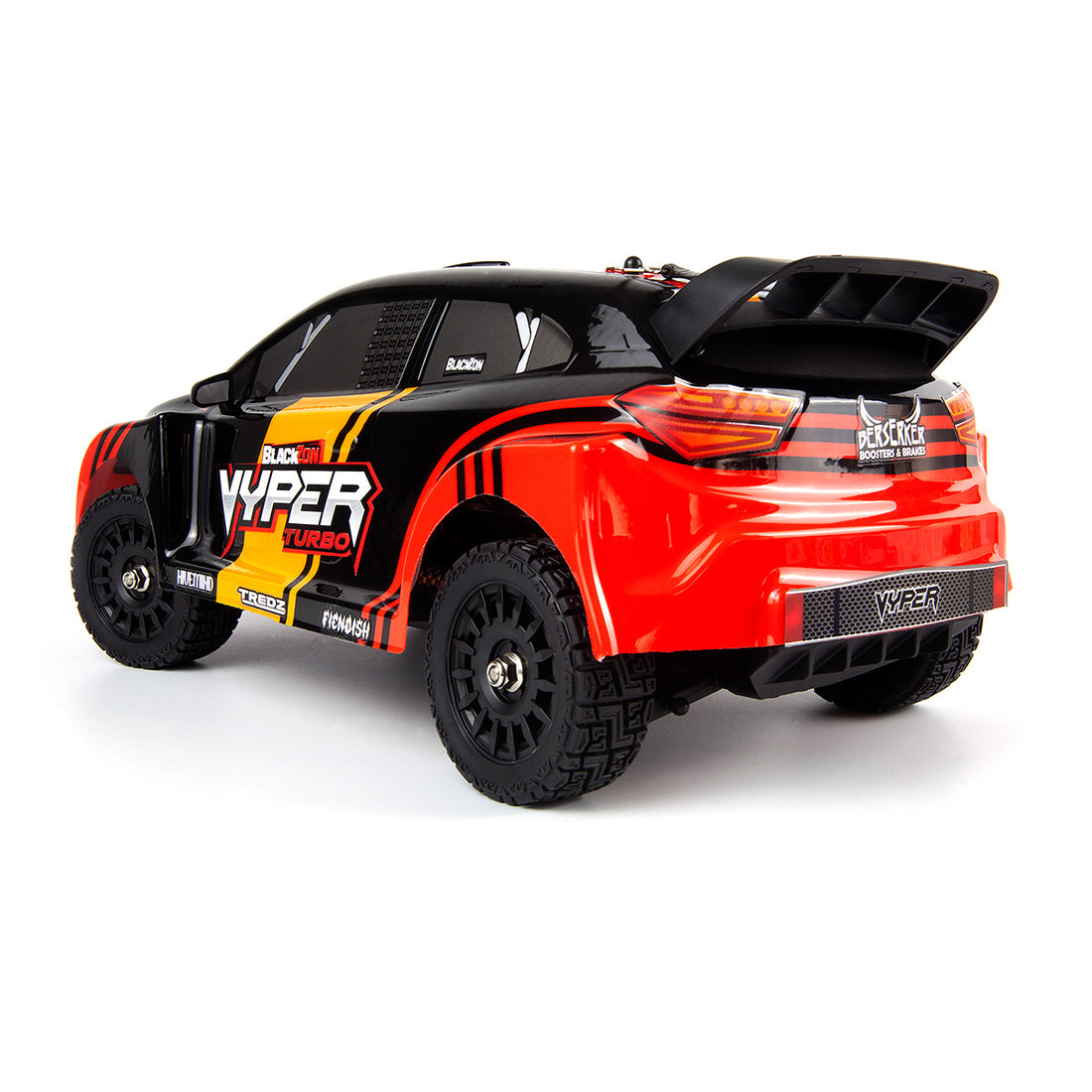 BlackZon 540283 1:16  Red/Orange Vyper RX Turbo 4WD Rally Car