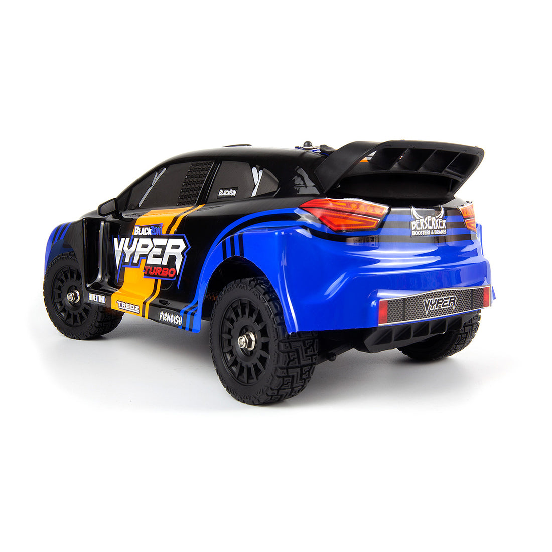 BlackZon 540284 1:16 Blue/Orange Vyper RX Turbo 4WD Rally Car