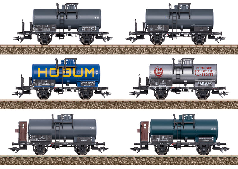 Trix 24170 HO 2-Axle Era III Tank Car (Set of 6)