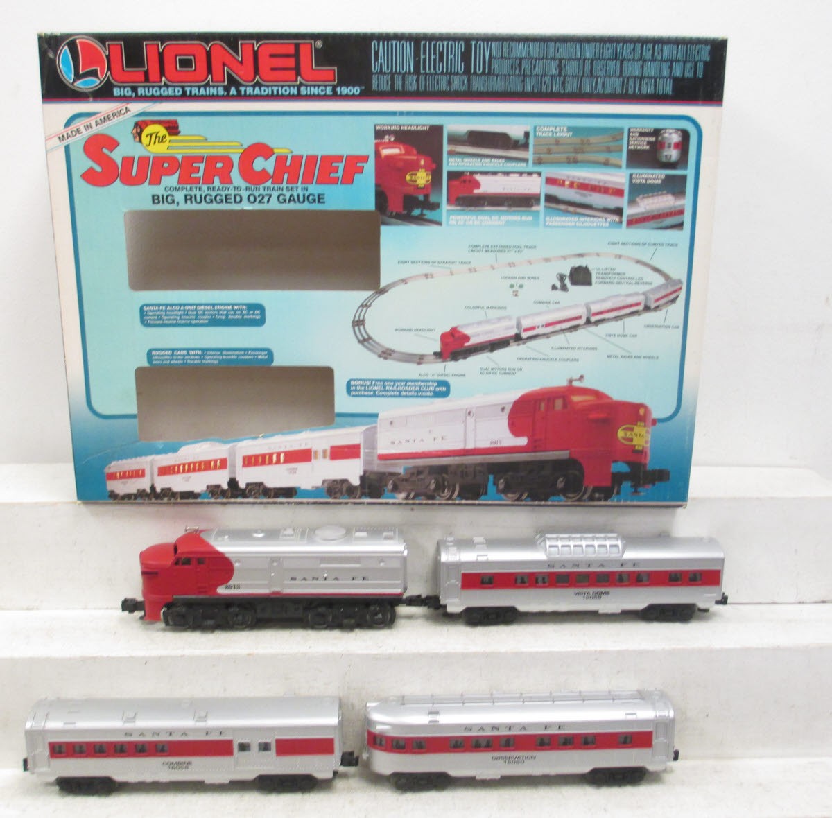 Lionel 6-11739 O Gauge Santa Fe Super Chief Diesel Passenger Train Set LN/Box