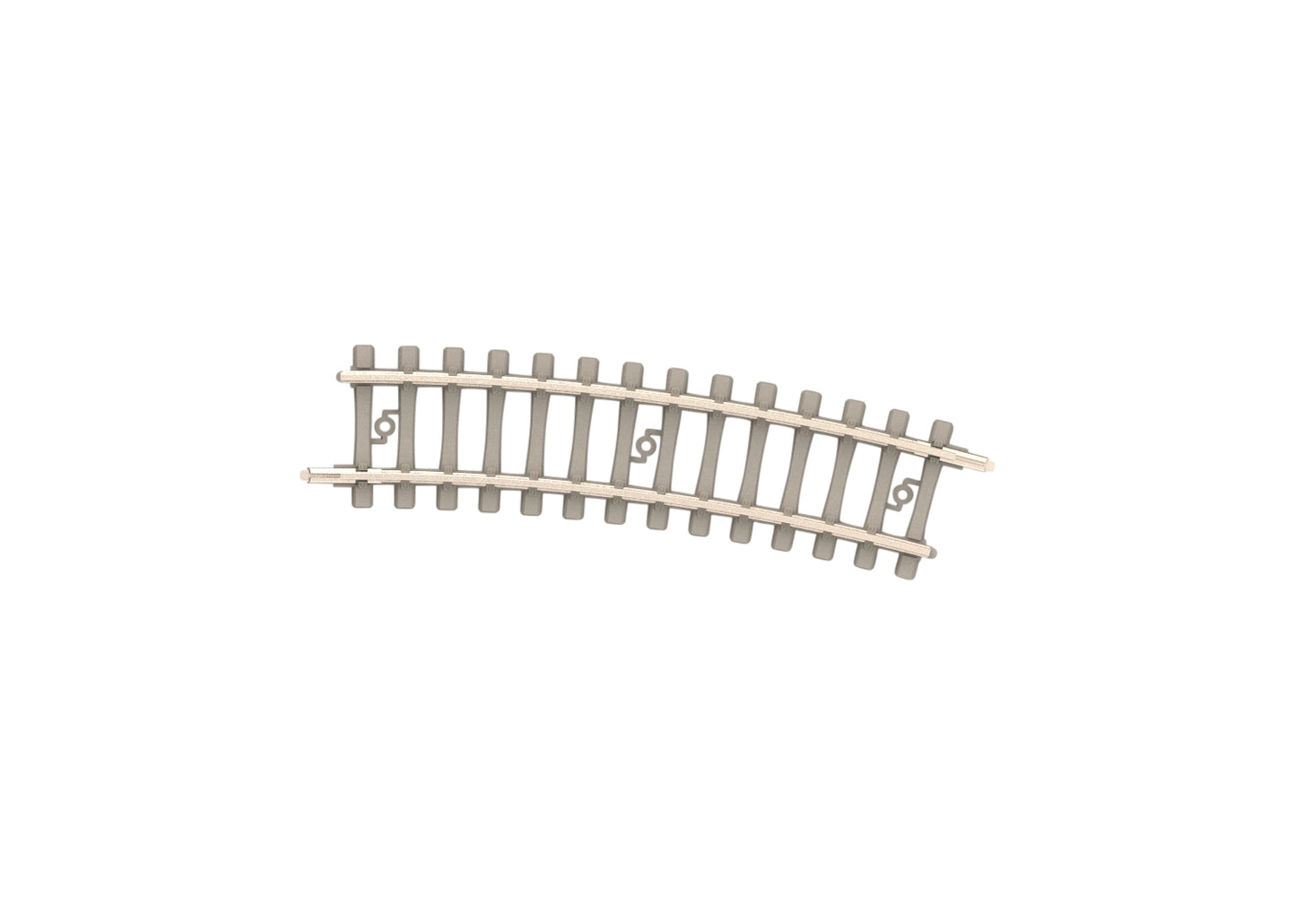Trix 14524 Minitrix 9" Radius Curved Track with Concrete Ties