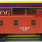 MTH 20-7703 O Gauge AT&SF Long Woodside Lighted Caboose #1997 NIB