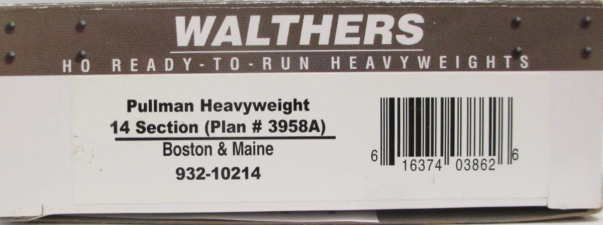 Walthers 932-10214 HO B&M New Hamburg Pullman Heavyweight Passenger Car LN/Box