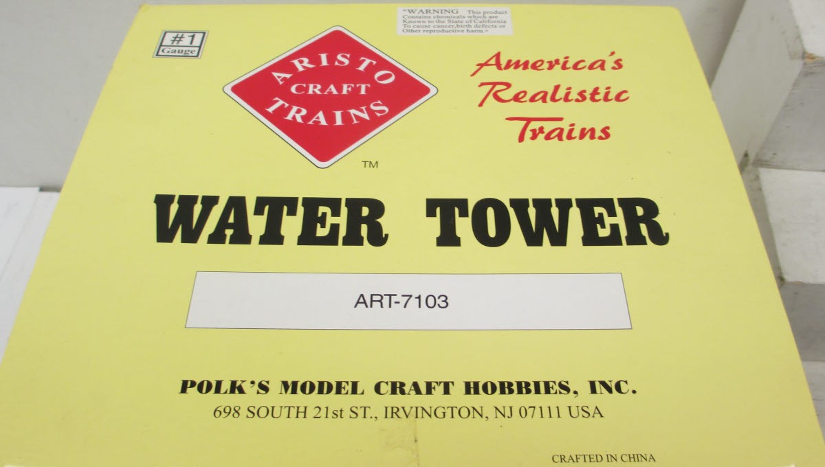 Aristo-Craft 7103 G Scale Water Tower LN/Box