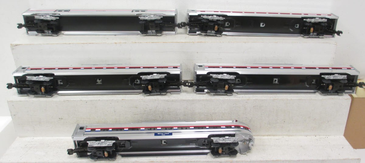 MTH 20-6508 O Gauge Amtrak 70' Aluminum Passenger Car Set (Set of 5) LN/Box